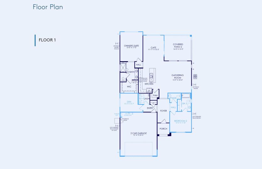 Sanctuary Floor Plan, Quick Move-In Home, Floor 1