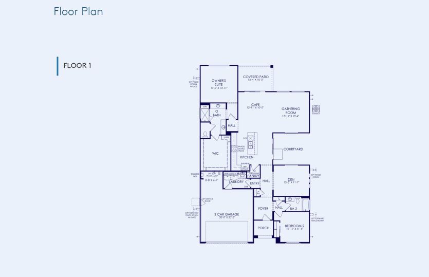 Haven Floor Plan, Quick Move-In Home, Floor 1