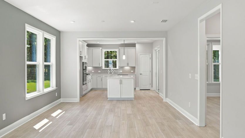 Open Concept Gathering Room and Cafe