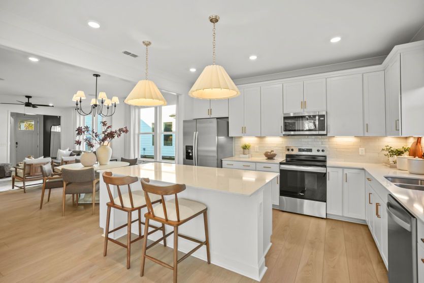 Beautiful Open Kitchen with Island