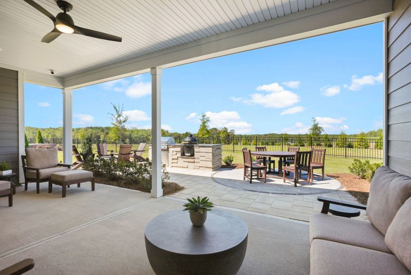 Backyard Covered Porch