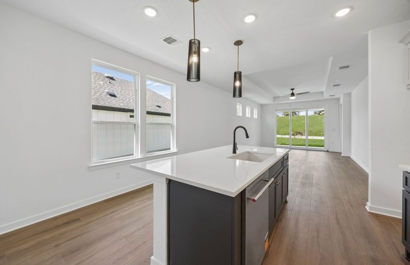 Kitchen Open to the Gathering Space