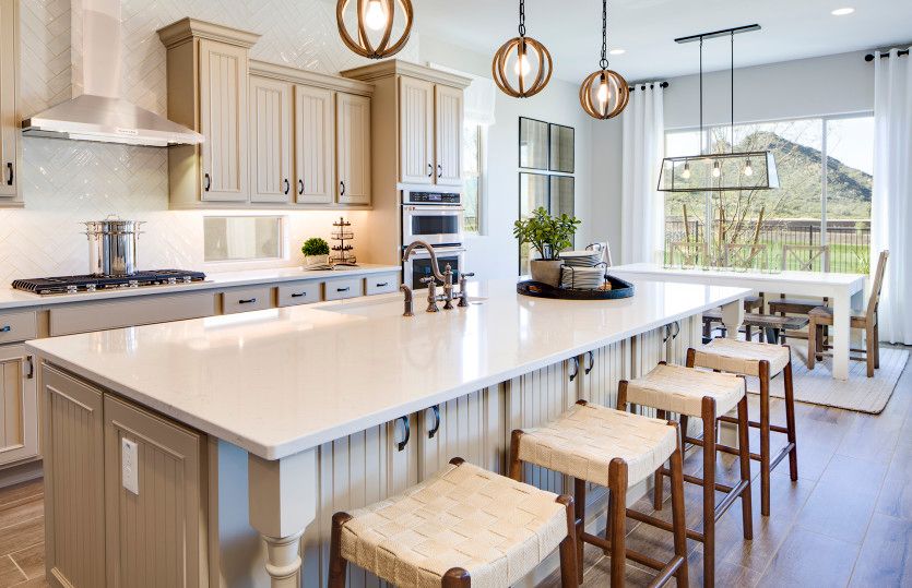 Kitchen island with additional seating
