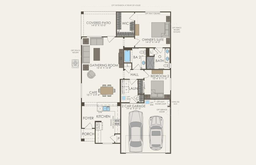 First Floor 2 br / 2 ba