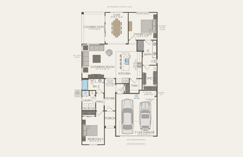 First Floor 2 br / 2 ba