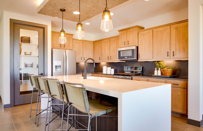 Waterfall Kitchen Island