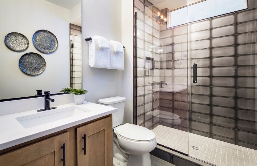 Secondary bathroom with shower