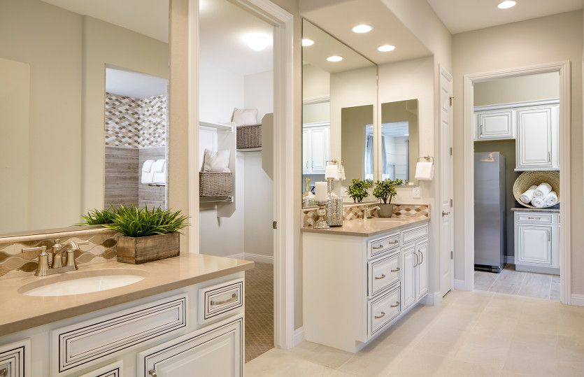 Feel like you’re at the spa in your private owner’s bath with dual sinks and large walk-in closet