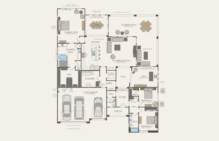 First Floor 3 br / 2.5 ba