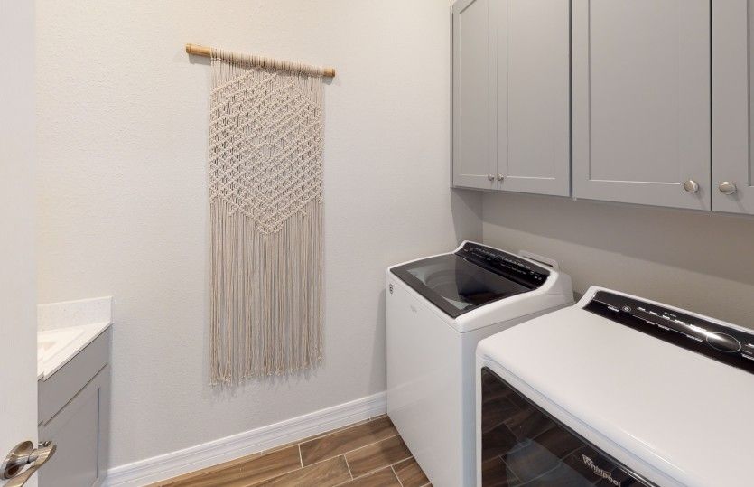 Laundry room with optional storage