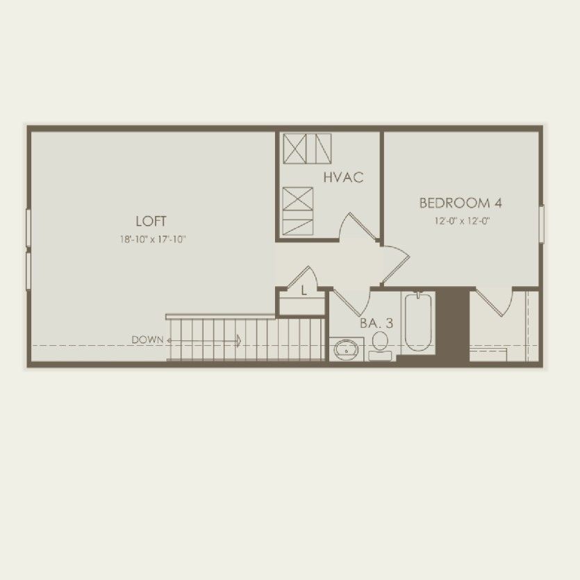 Second Floor 3 br / 3 ba