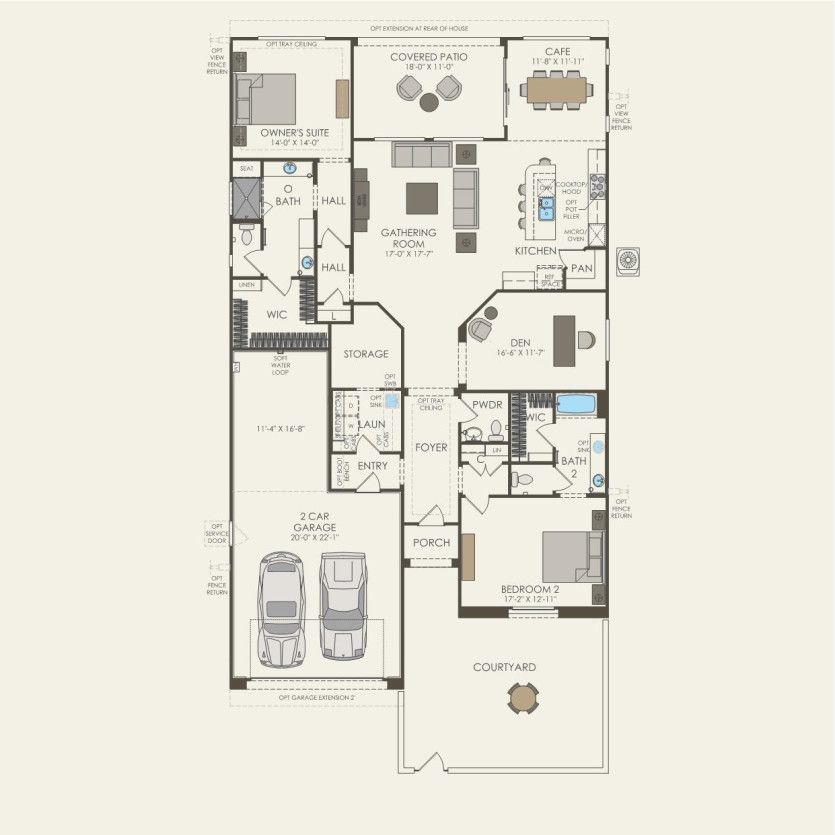 First Floor 2 br / 2.5 ba
