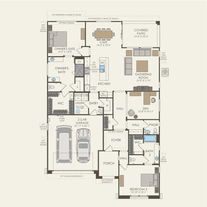 First Floor 2 br / 2.5 ba