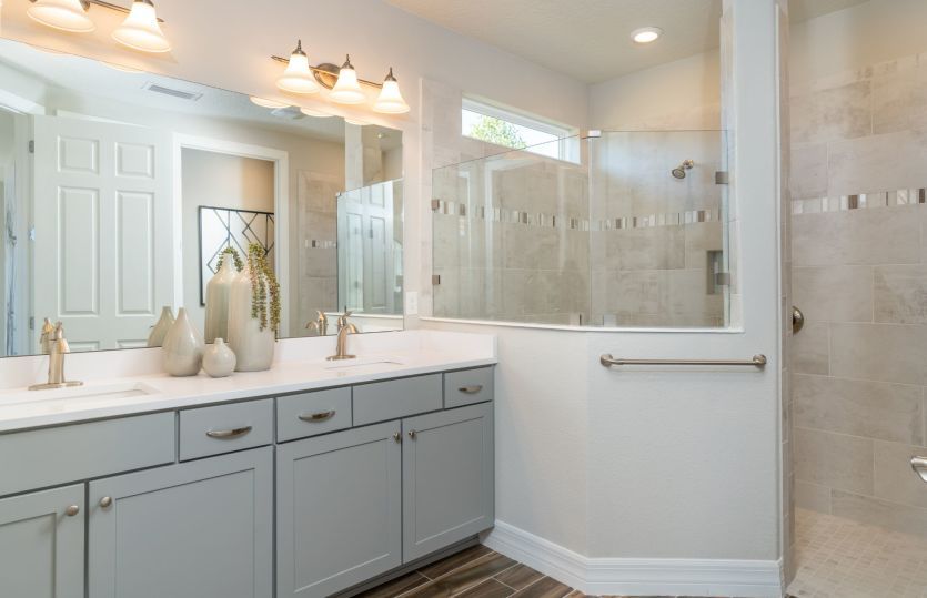 Owner's bath with double vanities