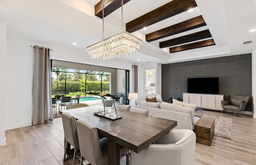 Café located in the main living area, perfect for hosting guest