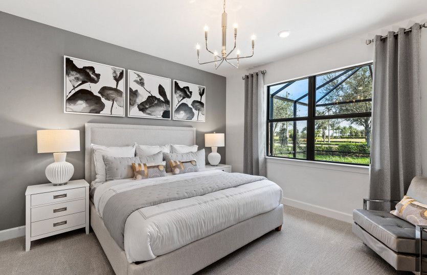 Secondary bedroom suite with natural light