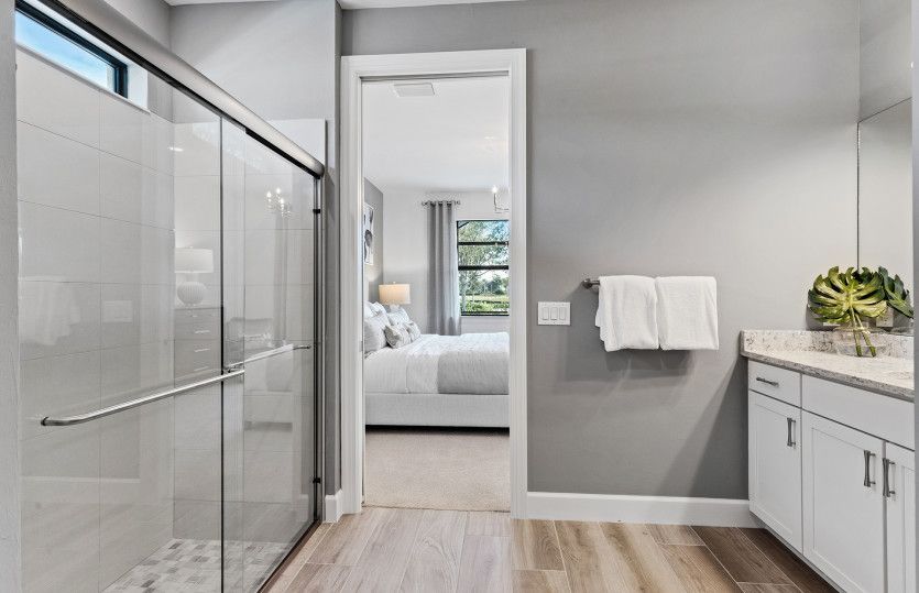 Large shower with window for natural light