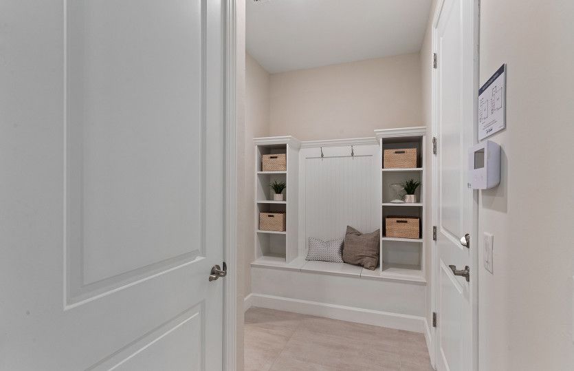 Optional drop zone, great for added storage and organization, a great feature for a new construction