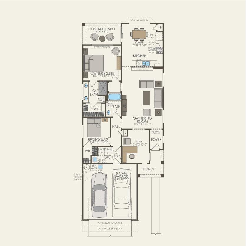 First Floor 2 br / 2 ba