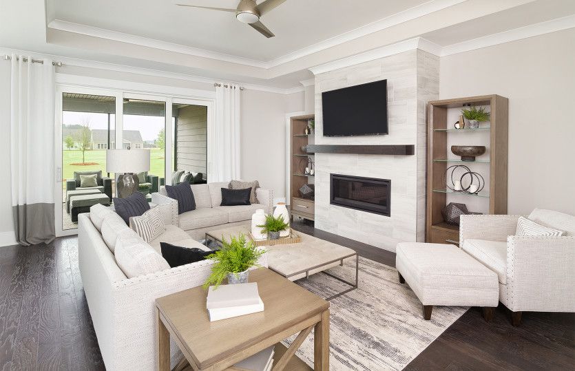 Relax in the Gathering room with fireplace