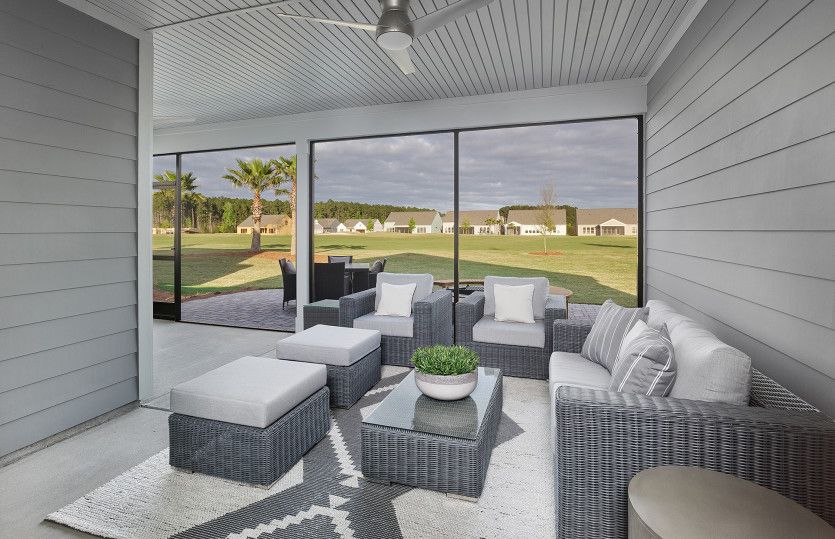 Retreat to the Screened Porch on a nice day