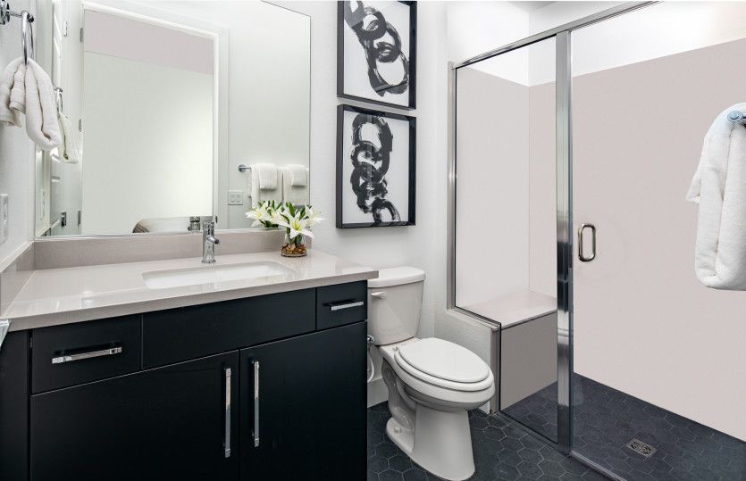 Bath 2 with Low Threshold Walk-In Shower