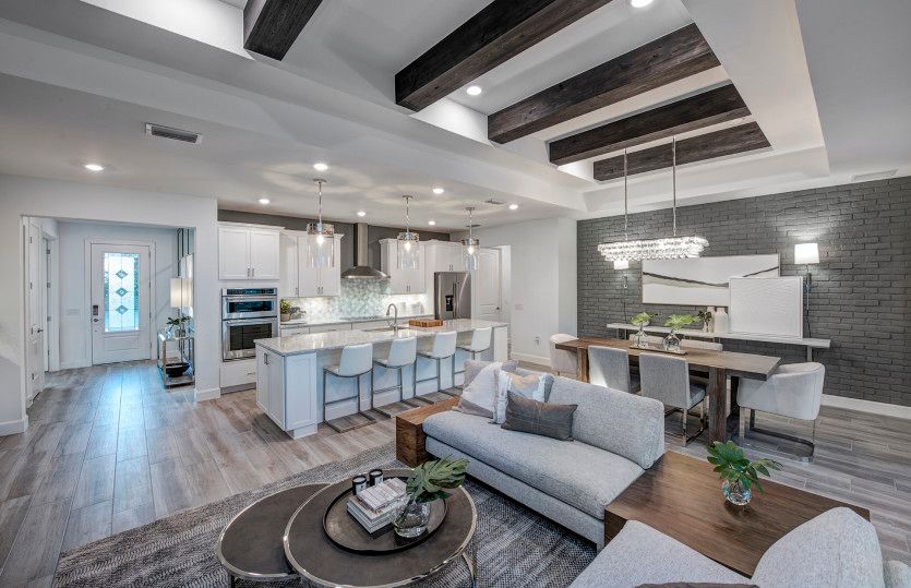 New home construction layout, perfect for hosting friends and family