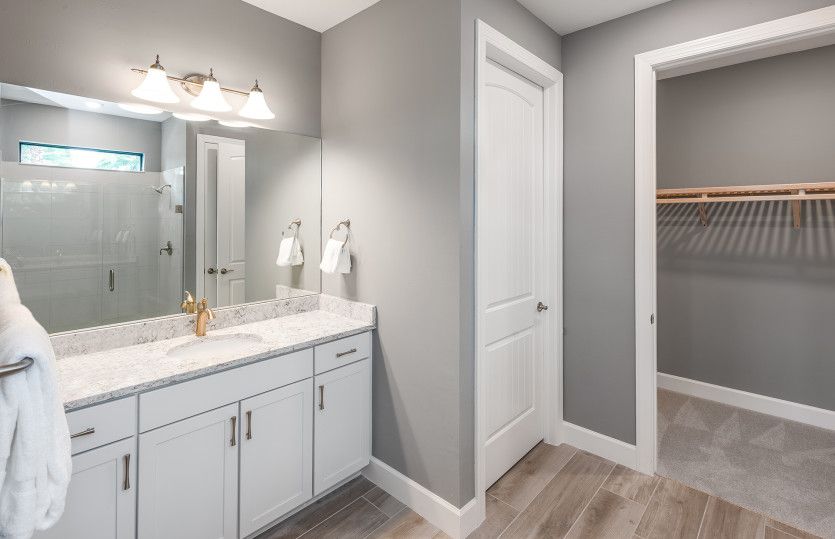 Secondary bedroom with private walk-in closet