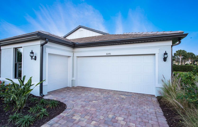 Garage storage, shown as optional golf cart garage