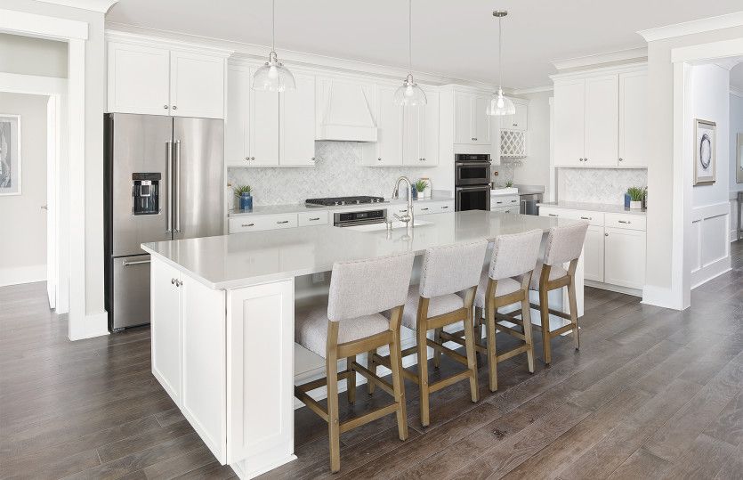 Large kitchen with an oversized island