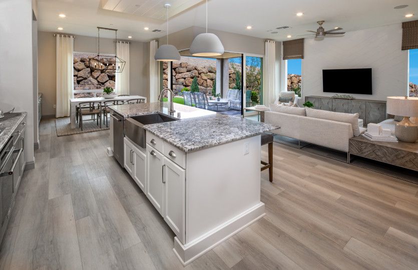 Kitchen Overlooking Gathering Room