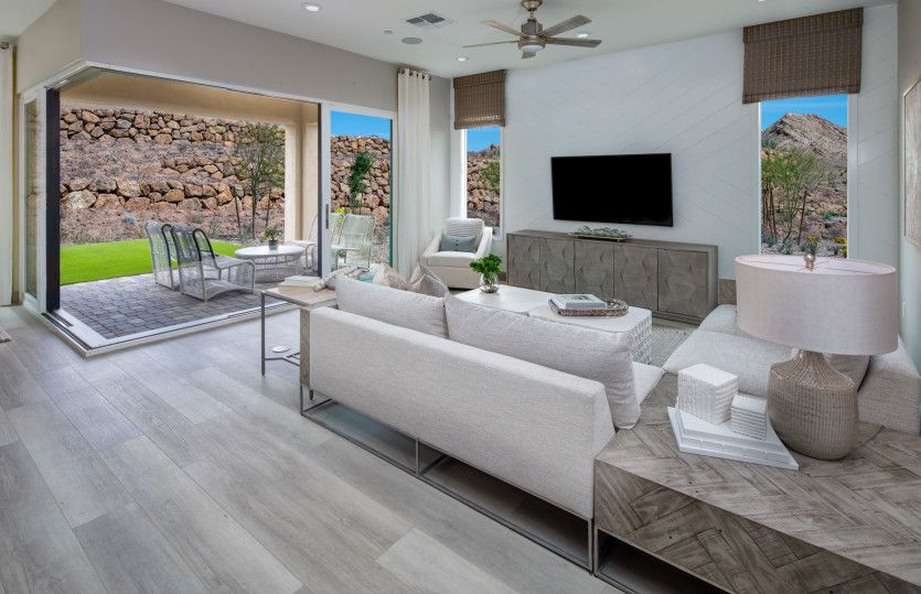 Gathering Room with Open Corner Slider
