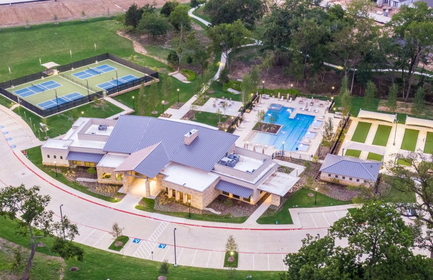 Aerial view of Amenity Center
