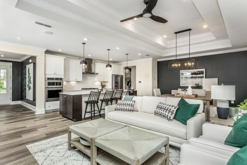 Kitchen Open to Cafe and Gathering Room