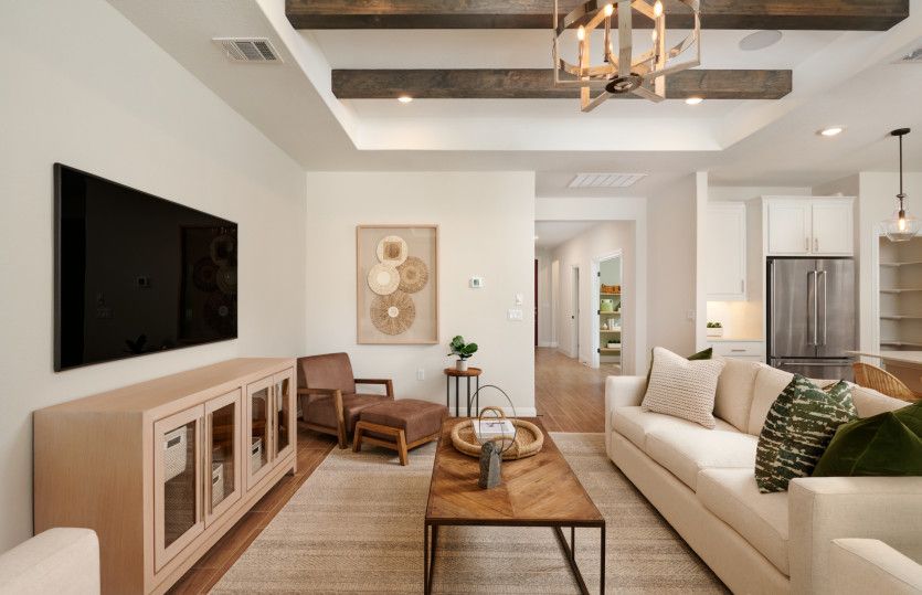 Open Gathering Room to Kitchen