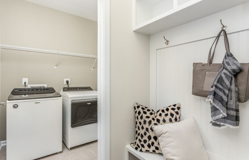 Garage Entry Looking into Laundry