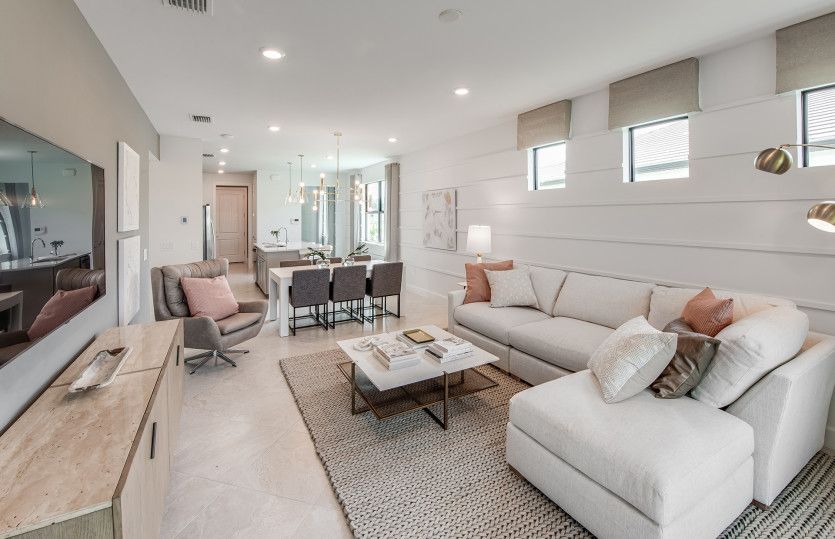 Gathering room windows for natural light