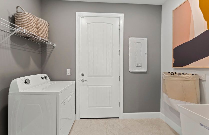 Utility room with extra storage space