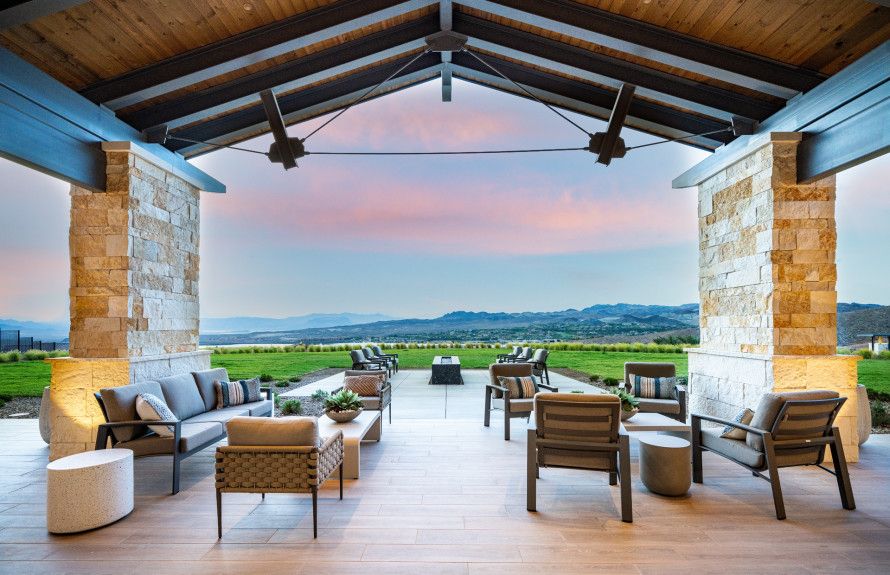 Pleasant Outdoor Fireplace