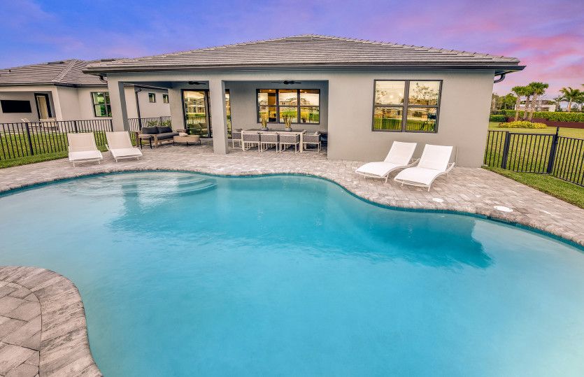 Covered lanai and pool