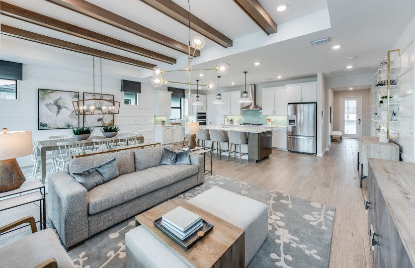 Connected living spaces perfect for entertaining