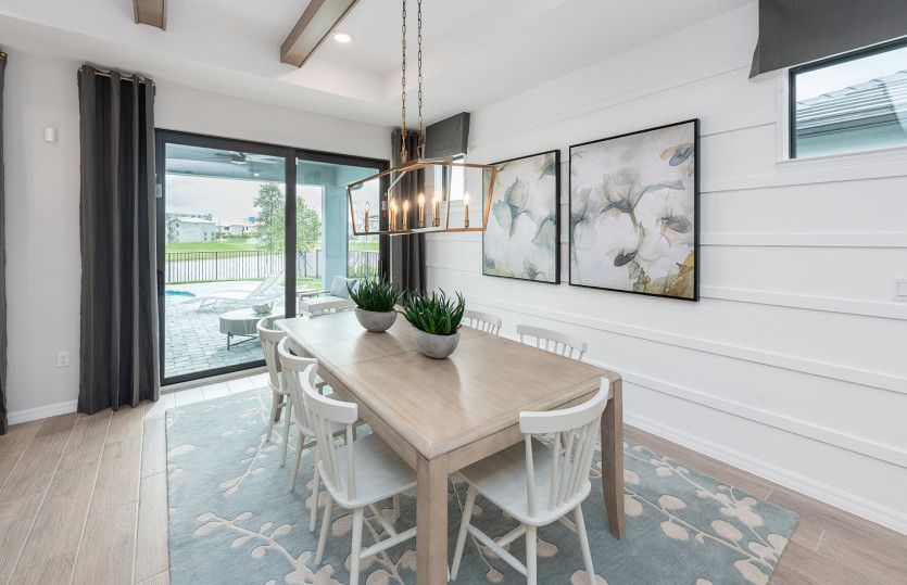 Café overlooking covered lanai