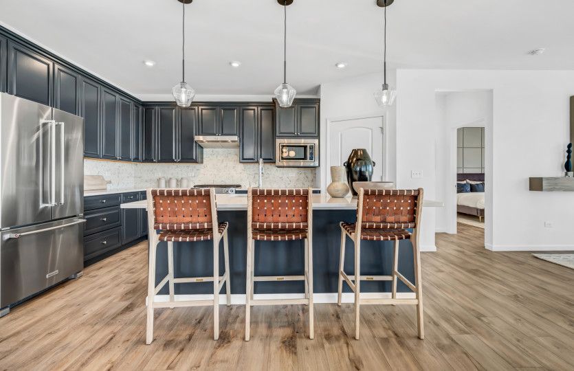 Open Kitchen with Large Island