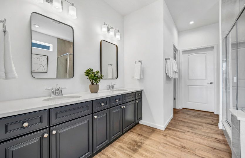 Owner's Bath with Double Bowl Vanity