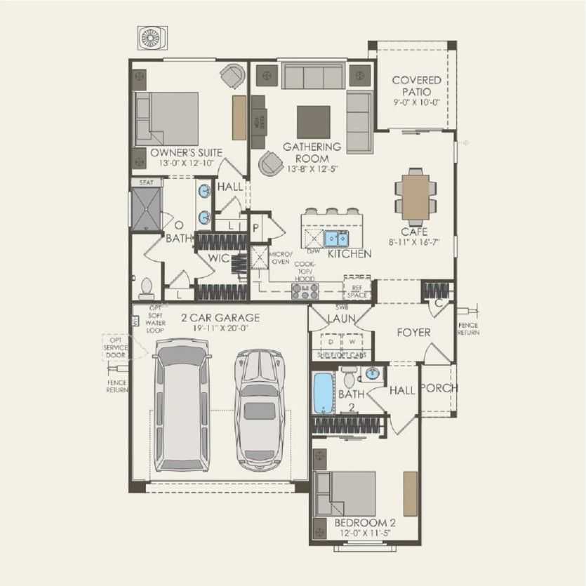 First Floor 2 br / 2 ba