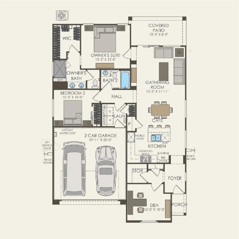 First Floor 2 br / 2 ba