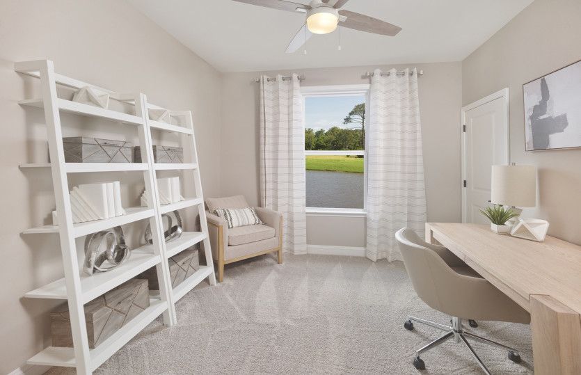 Flex Room or Study perfect for completing task and other projects. Model Representation.