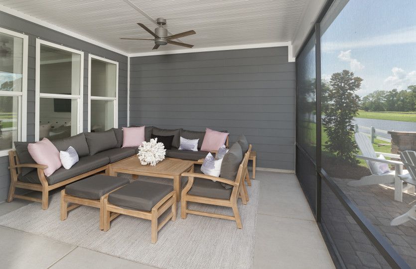 Retreat to the Screened Porch on a nice day