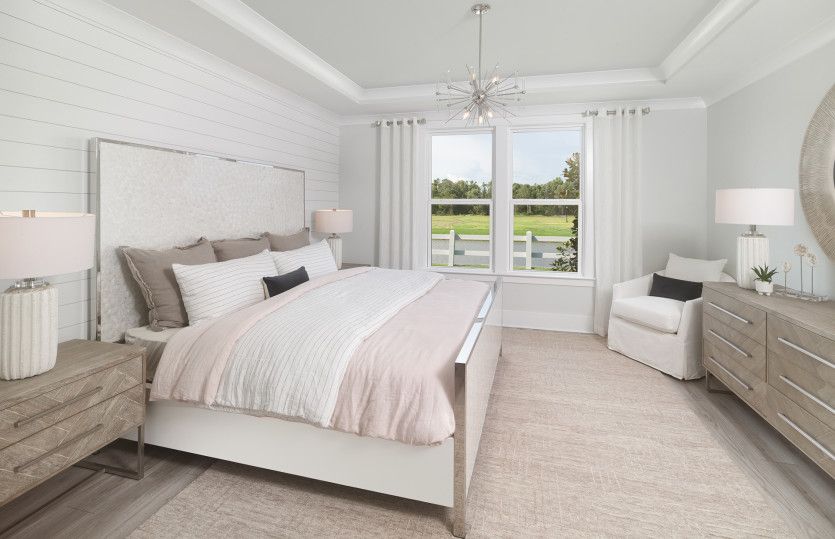 Wind down in the luxurious Owner's Suite with a tray ceiling
