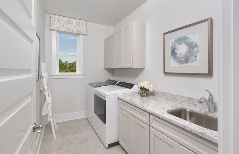 Store your cleaning supplies in the Laundry Room